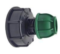 S60X6 IBC Adapter Straight Pipe Irrigation Connector Water Storage Tank Accessories for Agricultural, Industrial(S60X6 to 20mm Fitting)