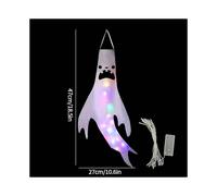 (S7) Halloween Ghost Windsock Day of The Dead Decoration Ghost Windsock Glow in The Dark Horry Hallow Hanging Flag Decor for Garden