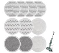 S7000 Replacement Steam Mop Pads: 10 Pack Spin Mop Refills Fit for Shark S7000 S7001TGT S7000C S7201 S7001 S7000AMZ S8201 S8001 Steam and Scrub Mop - All-in-One Floor Steamer Spin Mop Replacement Pad