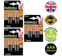 S7662 Duracell AAA 900mAh Recharge - Pack of 4 - X3
