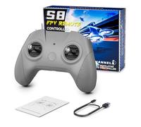 S8 Pro RC Flight Simulator Remote Control, 8 Channels FPV Drone Game Controller for PhoenixRC/Realflight/FreeRider/DJI Virtual Flight, Type-C to Type-C/OTG, Beginners Pilots Training Experience