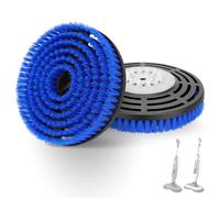 S8201 Steam Mop Brush Head Compatible with Shark Steam Mop S8201/ S8001/ S7000/ S7001/ S7201/S7020 Series, Scrubbing & Deep Cleaning Polishing Brush Replacement Pads for Hard Tile Floors (2 Pack）