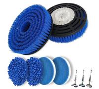 S8201 Upgraded Steam & Scrub Mop Pads Kit Compatible with Shark S8201 S8001 S6002UK S7000 S7201 S7000AMZ S7005 S7020 S7001 S7001TGT S7000C S7001C S7201WBKT Multi-Function All-in-One Floor Steam Mop