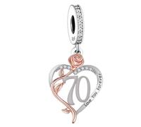 S925 Birthday Number Love Forever Pendant | Number Bead Fit for Pandora Bracelet & Nacklace | Anniversary Birthday Age Gift Valentine for Mum Sister Daughter Wife
