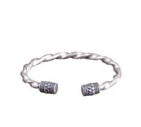 S925 Ladies Vintage Silver Bracelet Matt Twist Creative Carving Luxury Temperament Personality Gift Chinese Classic