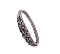 S925 Ladies Vintage Silver Bracelet Matte Rose Chaise Creative Carving Luxury Temperament Personality Gift Chinese Classic