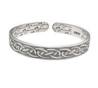 S925 Ladies Vintage Silver Bracelet Weave Pattern Creative Carving Luxury Temperament Personality Gift Chinese Classic