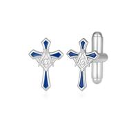 S925 Masonic Cufflinks Wedding & Father's Day Jewelry Gift for Men