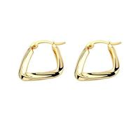 S925 Plated Earrings Twisted Twisted Triangle Geometric Earrings Women's Versatile Metal Earrings