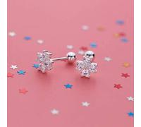 S925 Silver Earrings Korean Woman Fashion Diamond Earrings Flower Personality a Style Two Wear Women, LJBLEUSK, Argent