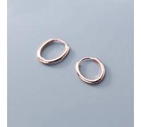 S925 Silver Earrings Women's Style Korean Style Literary Style Fashion Earrings Personality Oval Brilliant Modeor Pink, LJBLEUSK