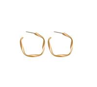 S925 Silver Needle Stud Earrings Temperament Earrings Style Trendy Light Luxury Fashion Female Retro Exquisite Hoops for Women