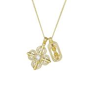 S925 silver style small red flower wei xue same ancient climate vajra