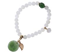 S925 Silver Vintage Bracelet For Women Men Happy String White Jade Beads Simple And Chinese Style Personality Creative Beautiful Charm Gift