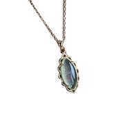 S925 Silver with Natural Jade Ice Seed Water Drops Necklace Pendant (Chain) for Women Genuine