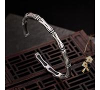 s925 simple men's and women's open birthday gift bangle jewelry
