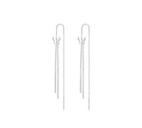 S925 Sterling Silver Butterfly Threader Earrings for Women - High-End Dainty Long Tassel Drop Small Unique Design Sweet Elegant Jewelry