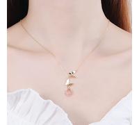 S925 sterling silver double butterfly necklace female internet celebrity ins cold style temperament clavicle chain