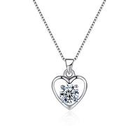 S925 Sterling Silver High-Grade Non-Allergic Jewelry Fashion Zircon Necklace 镂 Hollow Shape