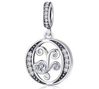 S925 Sterling Silver Letter Charm Fit for Pandora Charms Bracelet Alphabet Initial Dangle Charms Jewelry Gifts for Women O