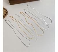 S925 sterling silver necklace female blade snake bone chain female silver necklace ins retro clavicle chain stacking chain