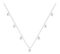 S925 Sterling Silver Necklace With Multi-Zircon Gemstone Pendants, For Any Celebration,