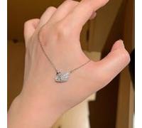 S925 sterling silver swan necklace female light luxury temperament high-end summer clavicle chain to send girlfriend bestie birthday gift