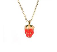 S925 Strawberry Necklace Female Korean Clavicle Chain Necklace
