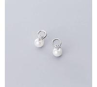 S925 Stud Earrings, Synthetic Pearl Stud Earrings with Diamonds, Stars and Shell Beads for Women Pair of S925