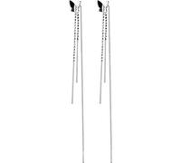 S925 White Mushroom Line Female Han Sen Sweet Butterfly ear Line Temperament long Word Gland Earrings Female Earrline, LJBLEUSK