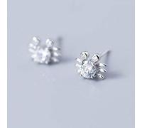 S925 Women's Silver Earrings Korean Style Simple Crab Earrings Nailed with Diamonds Temperament Cute Animals Sargent, LJBLEUSK