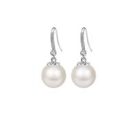 S999 pure silver pearl earrings, ladies' pure silver earrings pendant wedding gift