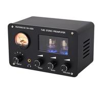 SA-1000 Audiophile Tube Preamplifier Audio Electric Tube Amplifier 4 Inputs 2 Outputs Audio Interfaces Lossless Audio Switching Amplifier Built-in 5532 Chip