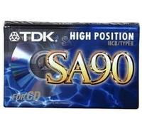 TDK SA 90 min High Position Type II Blank Audio Cassette Tape Japan New Sealed