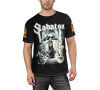 Sa*b-a?ton Band Men's Shirt - Classic Rock Band Print T-Shirt Heavy Metal Short-Sleeved Tshirt for Daily wear, Music Festivals, Fan Gifts L