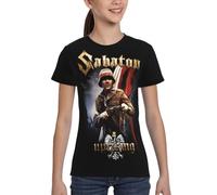Sa*b-a?ton Band Teen T-Shirt - Classic Rock Band Short Sleeve Crew Neck Tee, Heavy Metal Music Fan Shirt, Casual Daily Wear, Concert & Festival Outfit Large