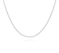 SA Chains 2mm sterling silver 925 Italian BELCHER rolo cable round link marine chain necklace chocker bracelet anklet with spring ring clasp - inch 32"/80cm