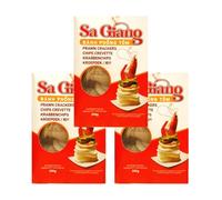 Sa Giang Unfried Prawn Crackers 200g (Pack of 3) | Authentic Vietnamese Shrimp Chips | Crispy & Light Snack | Ready-to-Fry