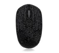 SA@ Luxury 6 Colors Bling Crystal Rhinestone 2.4G Wireless Mouse for Laptop, Notebook, PC, Computer, MacBook Gifts for The Office (Black)