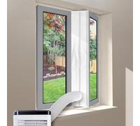 SA Products 4M AC Window Seal | Universal Window Insulation Kit for AC Unit & Dryer | Air Exchange Guards with Zip