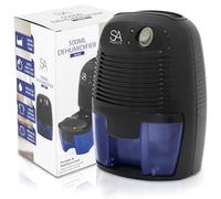 SA Products 500ml Portable Dehumidifier and Air Purifier | Moisture Absorbers for Home, Bedroom, Bathroom (Black)