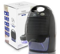 SA Products 700ml Portable Dehumidifier and Air Purifier | Moisture Absorbers for Home, Bedroom, Bathroom (Black-V2)