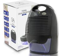 Sa Products Black 700Ml Dehumidifier - Portable Dehumidifier And Air Purifier - Moisture Absorbers For Home, Bedroom, Bathroom