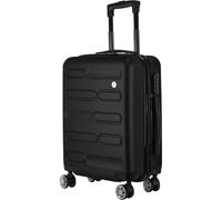 SA Products Cabin Suitcase | 34L Carry On Suitcase, Cabin Bag 55x40x20 with Combination Lock | Hard Shell Suitcase with 4 Wheels Cabin Luggage, Cabin Bags 55 x 40 x 20 Approved (Black)