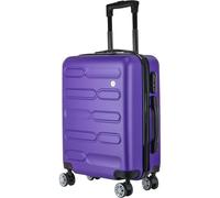 SA Products Cabin Suitcase | 34L Carry On Suitcase, Cabin Bag 55x40x20 with Combination Lock | Hard Shell Suitcase with 4 Wheels Cabin Luggage, Cabin Bags 55 x 40 x 20 Approved (Purple)