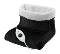 SA Products Electric Foot Warmer, Foot Warmer with 6 Heat Settings | Fast Heating Feet Warmers, Soft Foot Mat Heat Pad | Electric Heat Pad for Relaxing Therapy | Foot Warmers for Christmas (Black)
