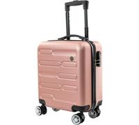 Sa Products Rose Gold Cabin Suitcase, Carry On Suitcase, Easy Jet 45X36X20 Cabin Bag