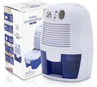 Sa Products White 500Ml Dehumidifier - Portable Dehumidifier And Air Purifier - Moisture Absorbers For Home, Bedroom, Bathroom