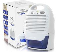 Sa Products White 700Ml Dehumidifier - Portable Dehumidifier And Air Purifier - Moisture Absorbers For Home, Bedroom, Bathroom