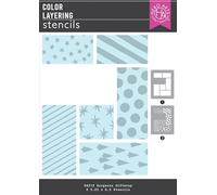 SA312 Hero Arts Gorgeous Giftwrap Layering Stencils from The Best Gift Ever Collection